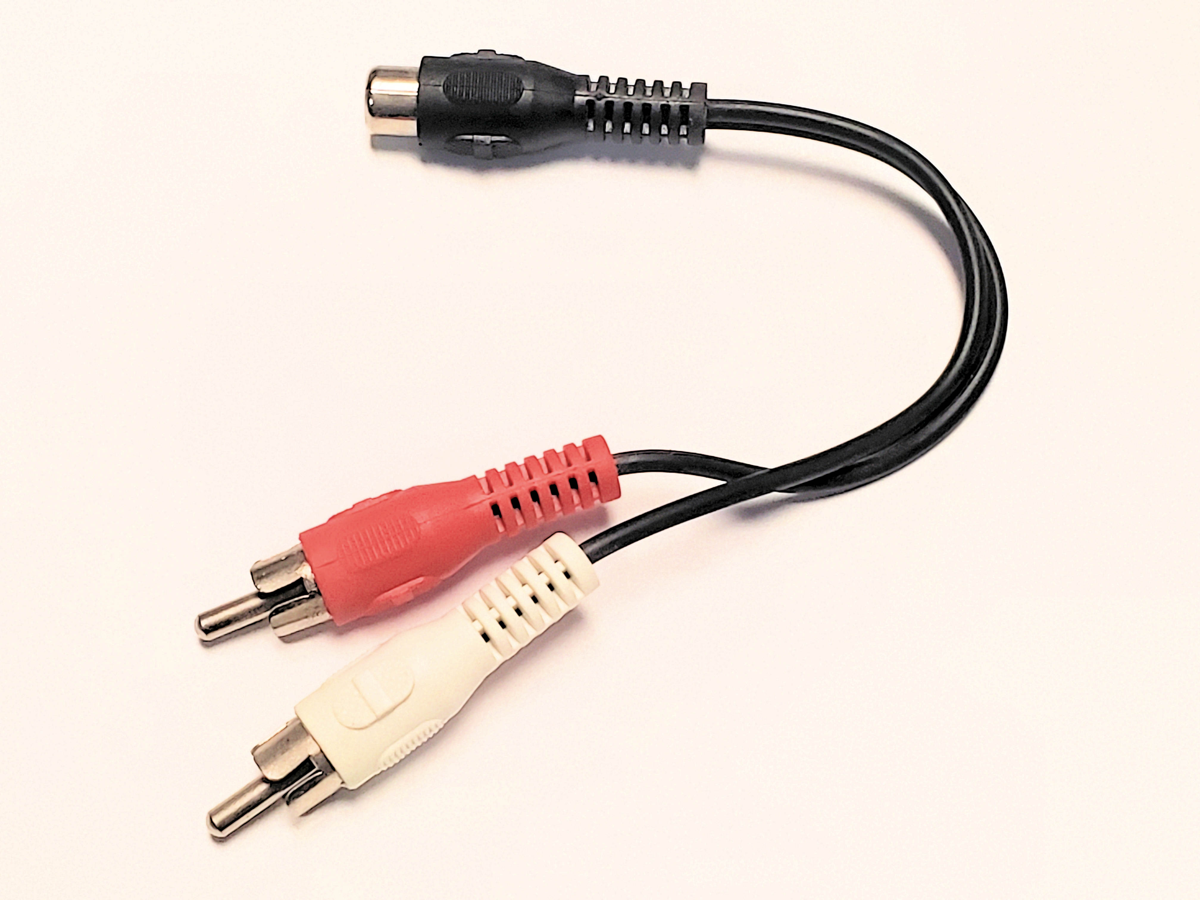 2 RCA Phono Plugs to RCA Phono Jack  Y Adaptor  4K1-210Y