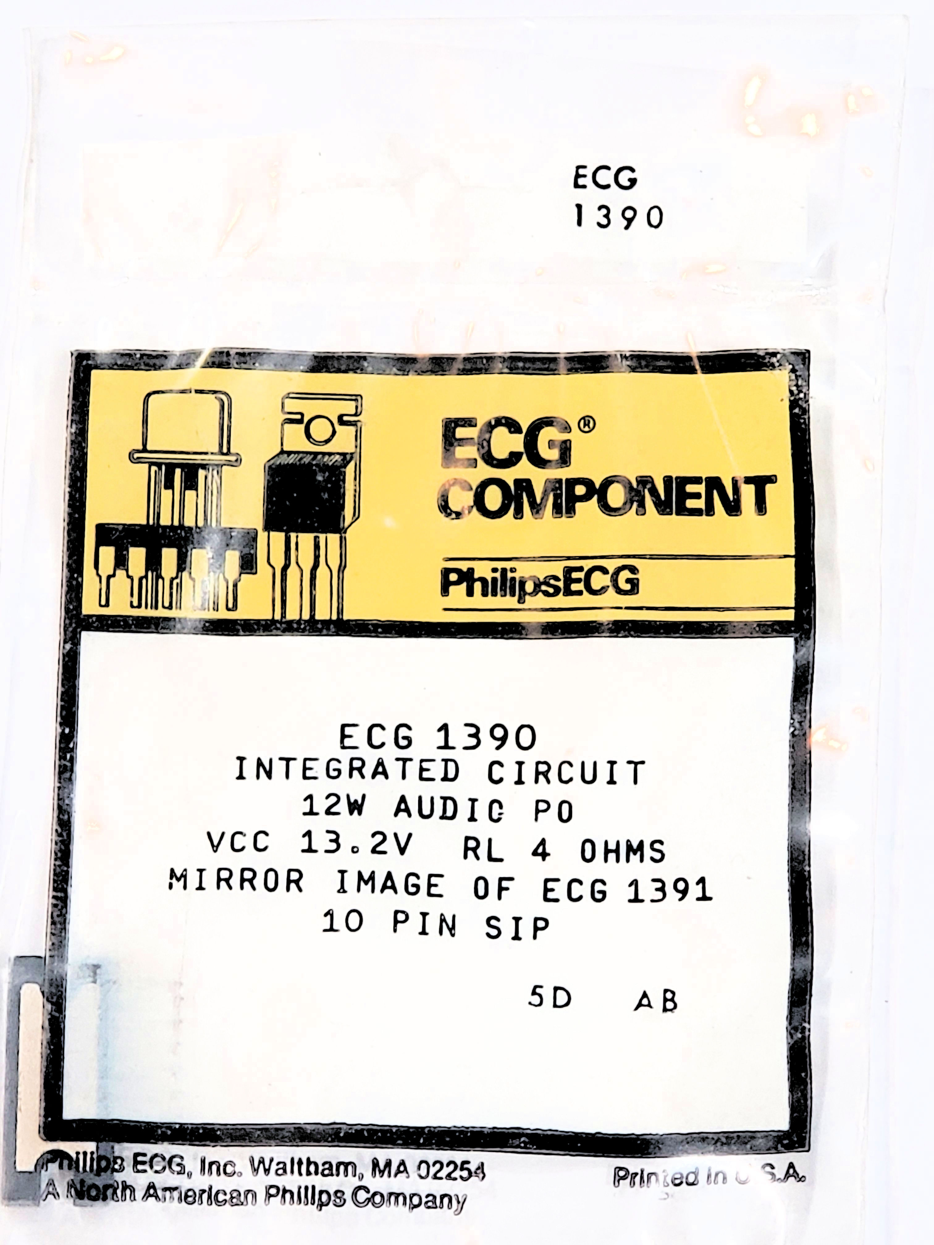 NTE1098  IC-Pwr Amp 5W