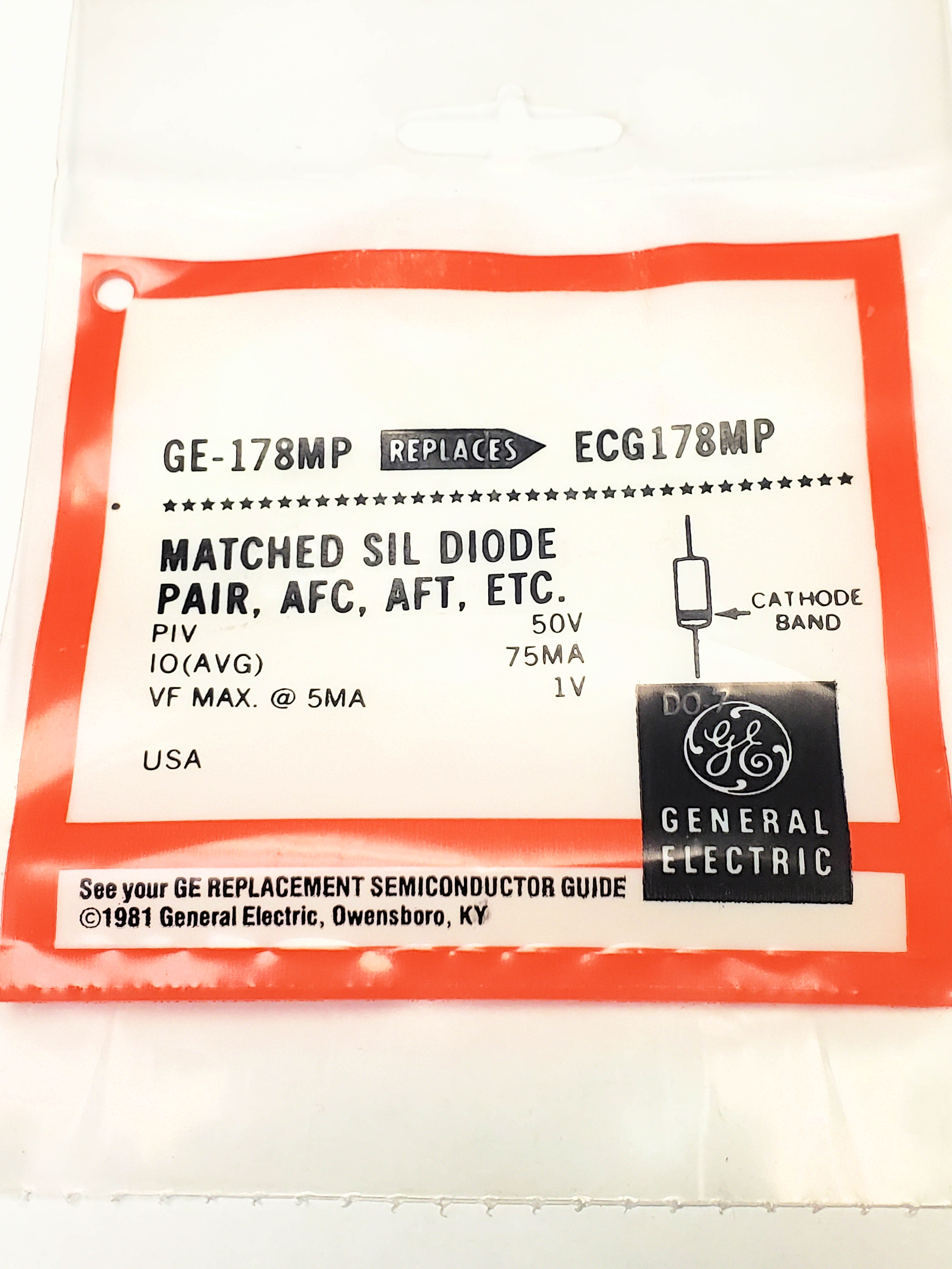 NTE178MP  AKA 1S1579 Matched Diodes