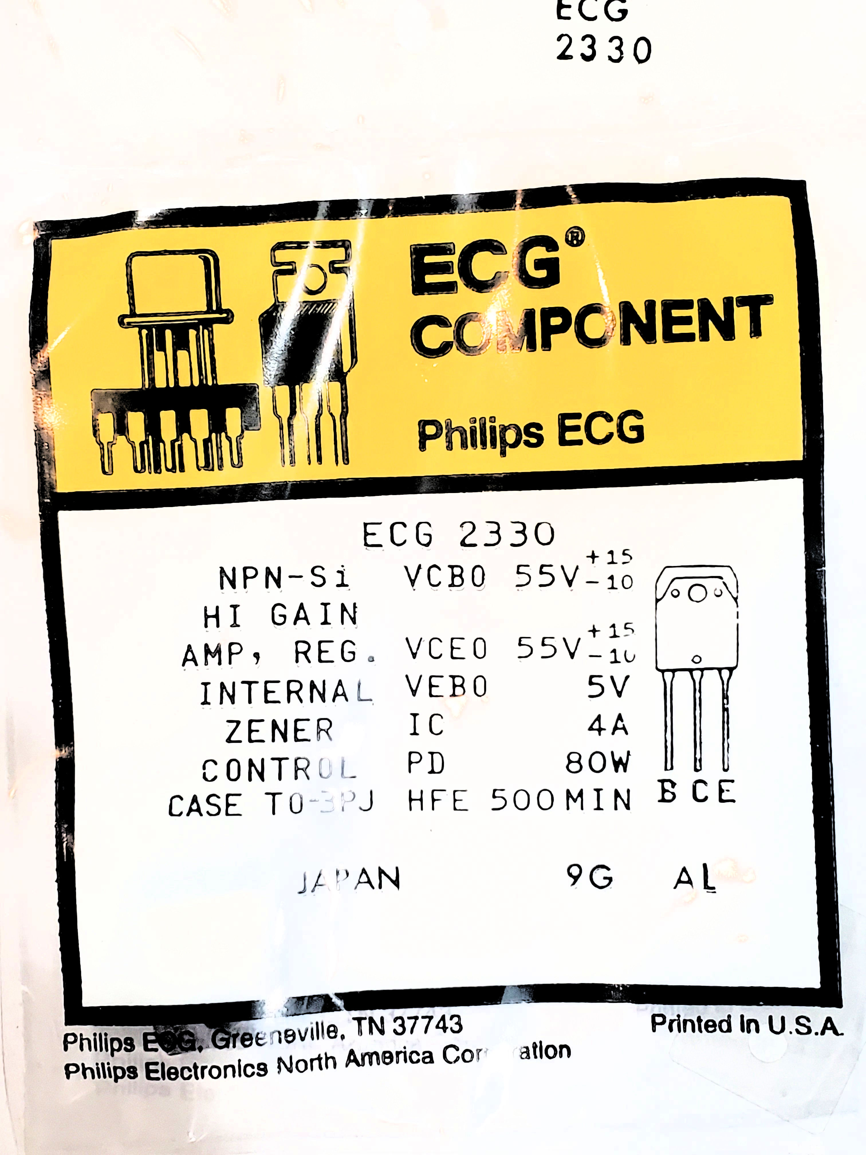NTE2330  ALT SK9478  TO-3P