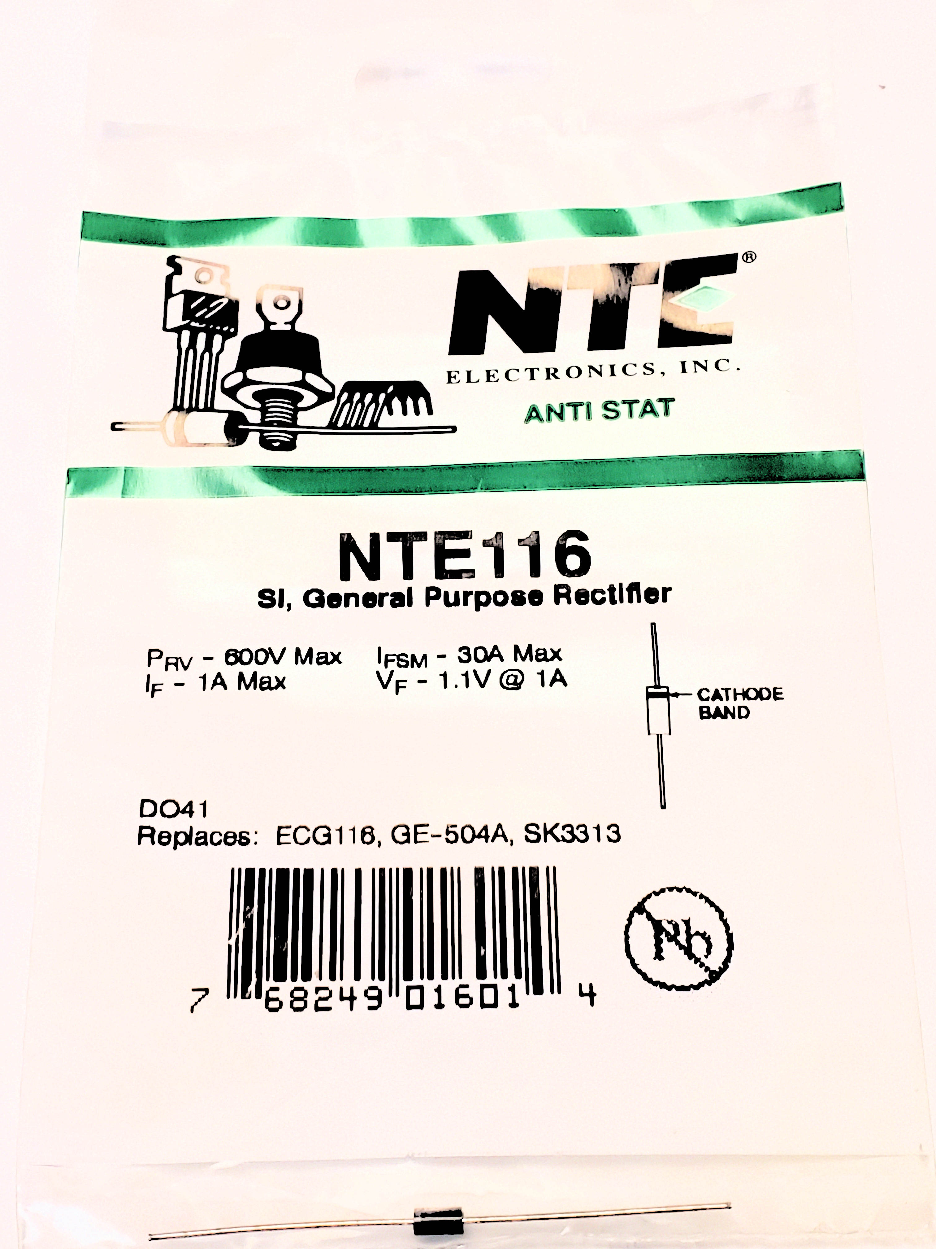 NTE116 AKA 1N4005 Diode