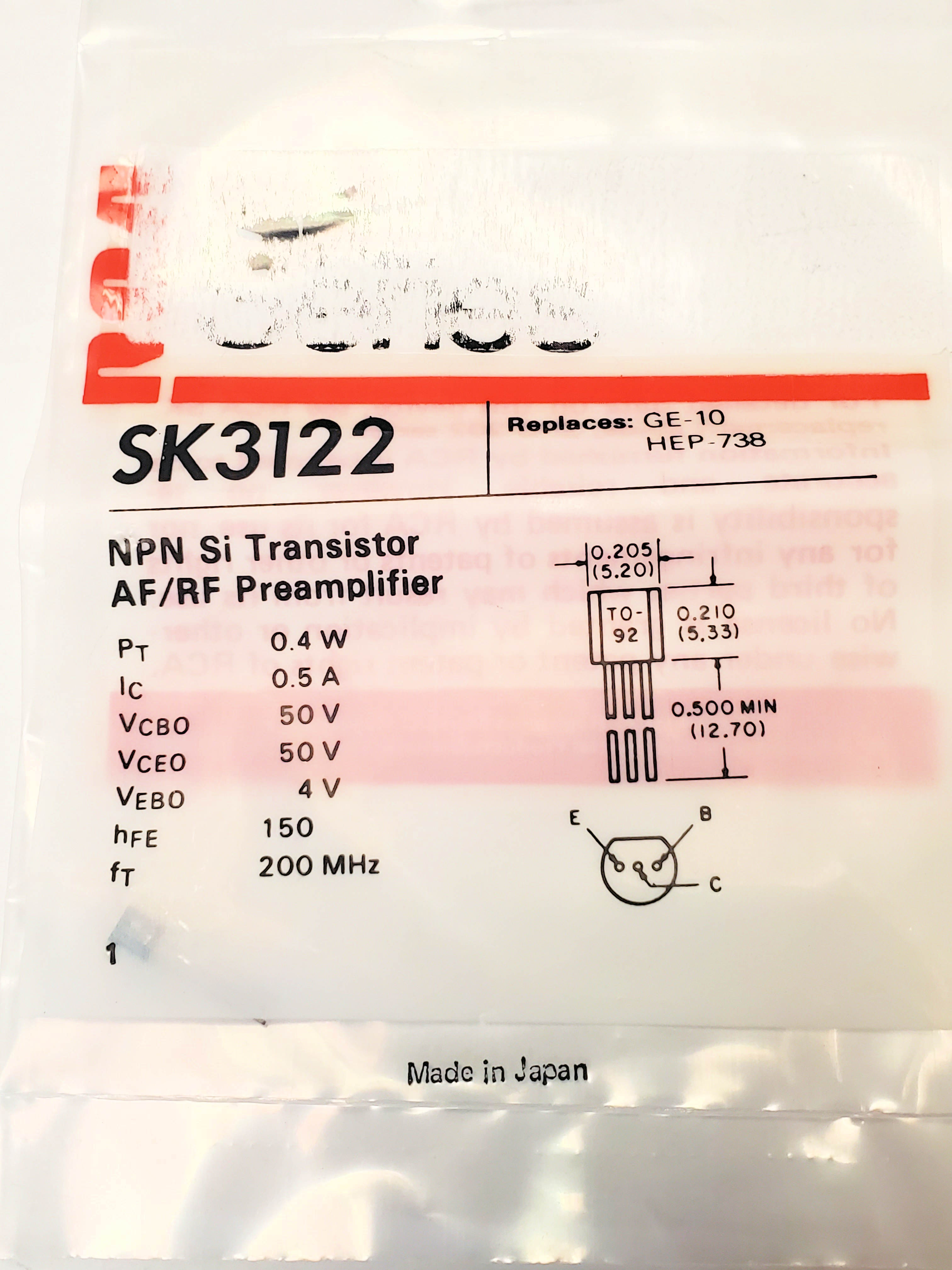 NTE123AP   TO-92