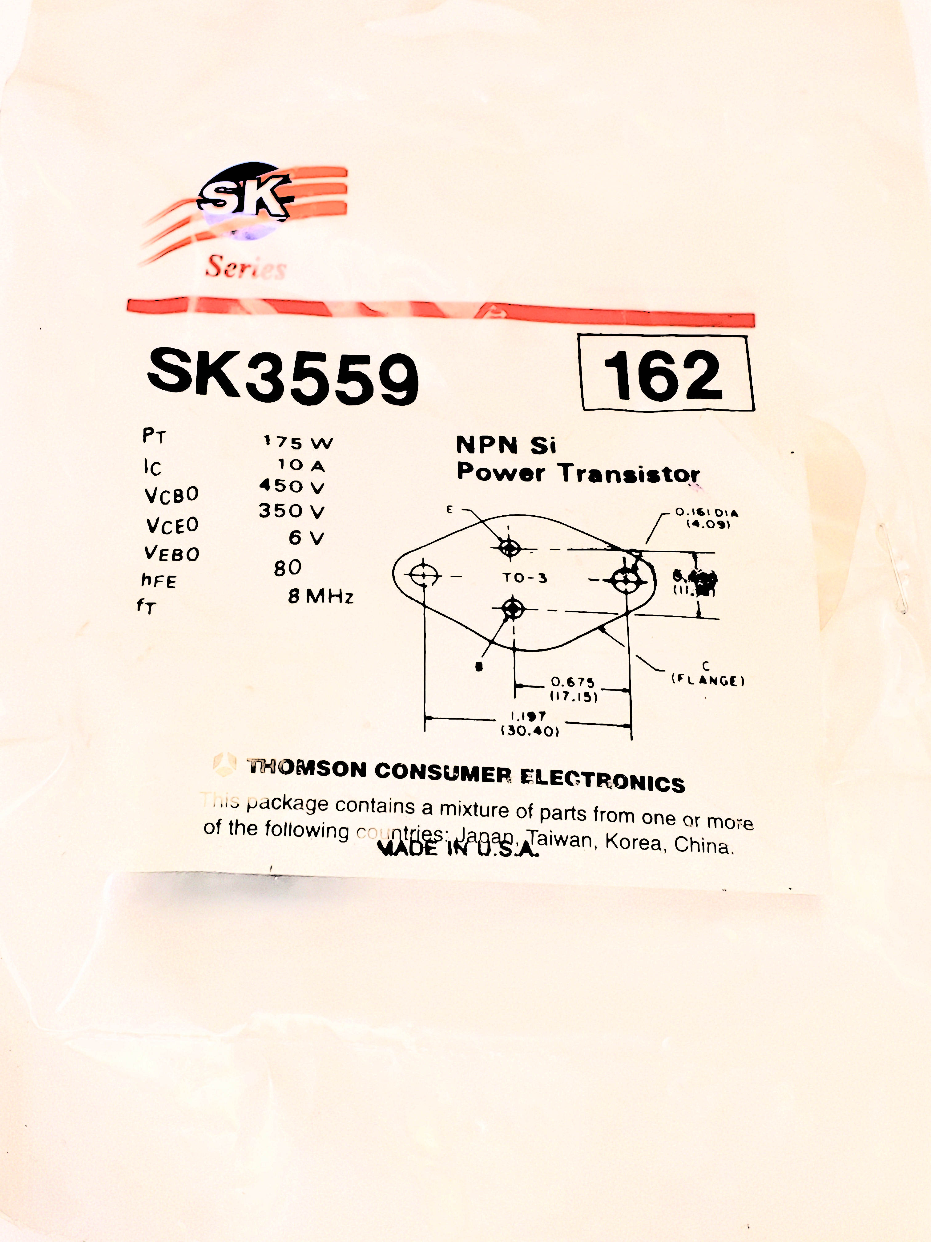 NTE162 ALT BUY69A  TO-3