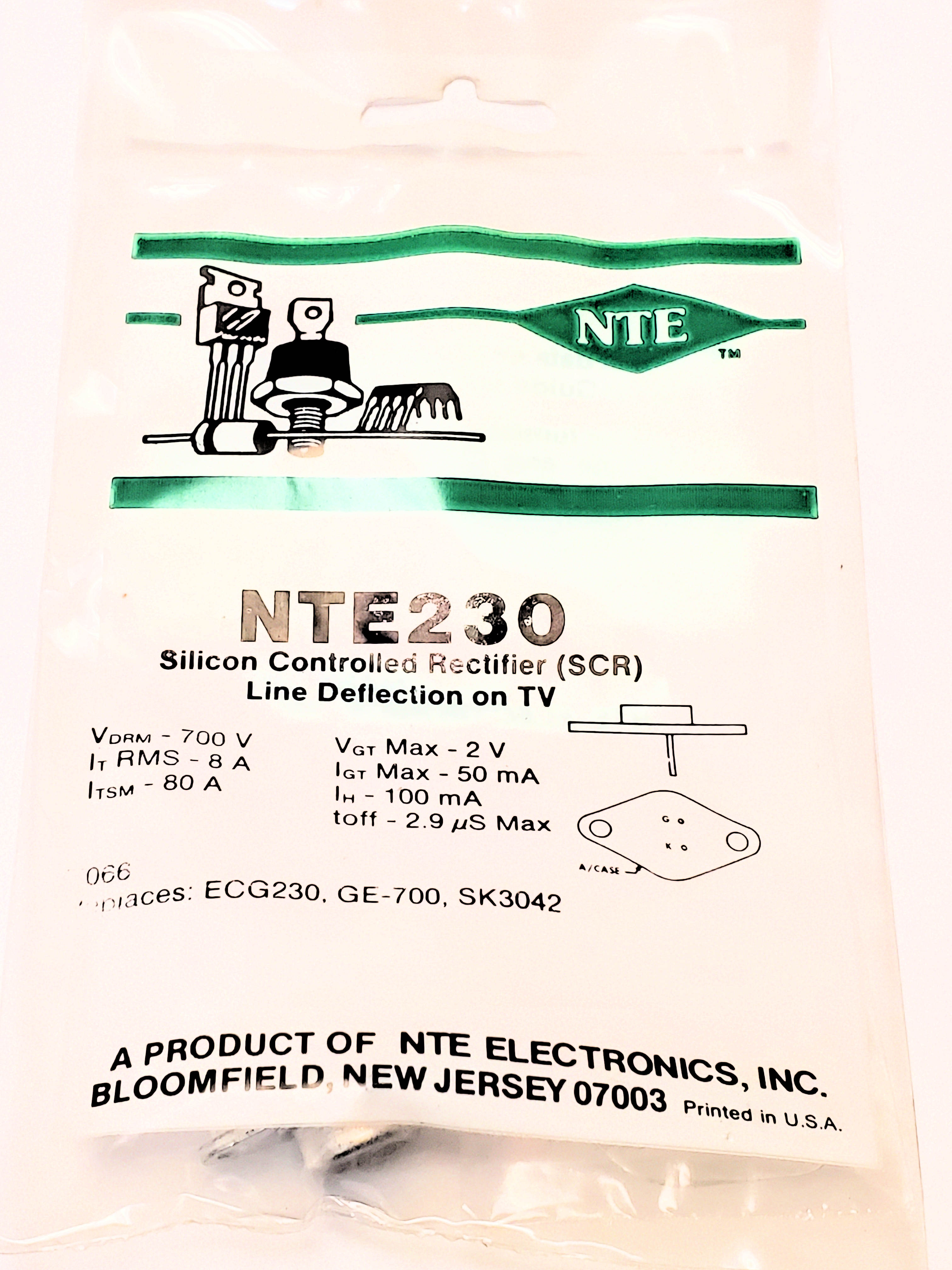 NTE230   SCR  TO-66