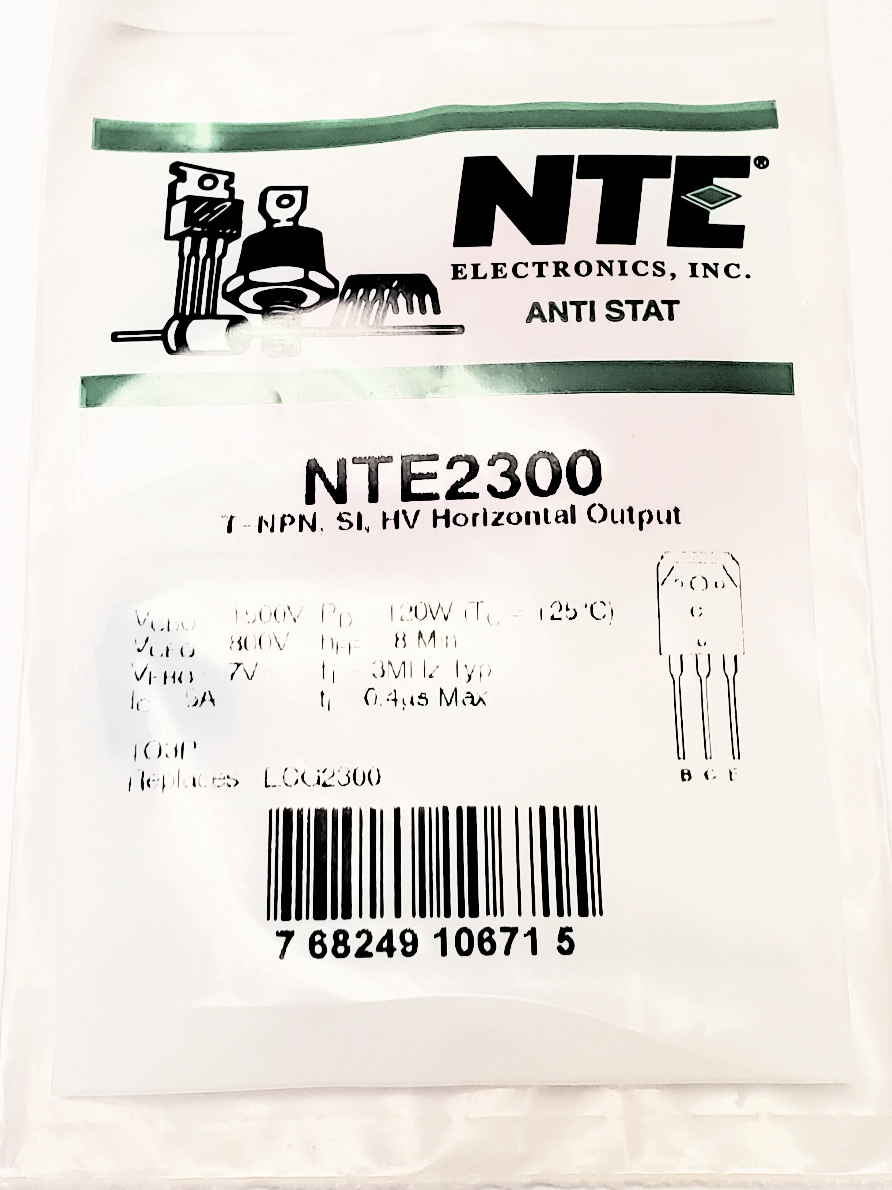 NTE2300  AKA 2SD1402  TO-3P