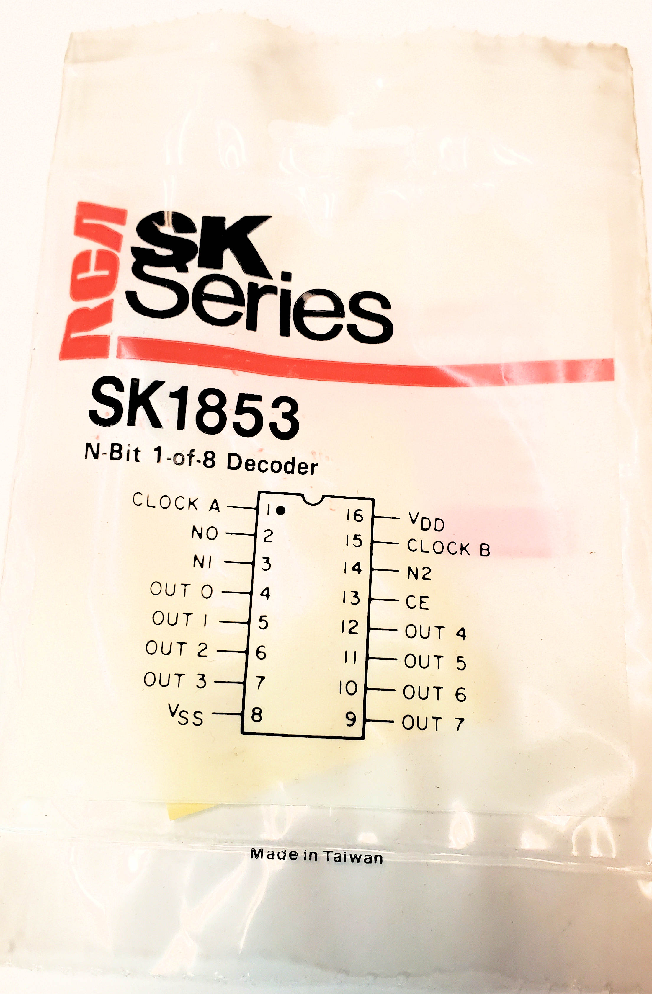 SK1853  "Original" RCA 16P DIP Decoder AKA CDP1853  IC  1 pc