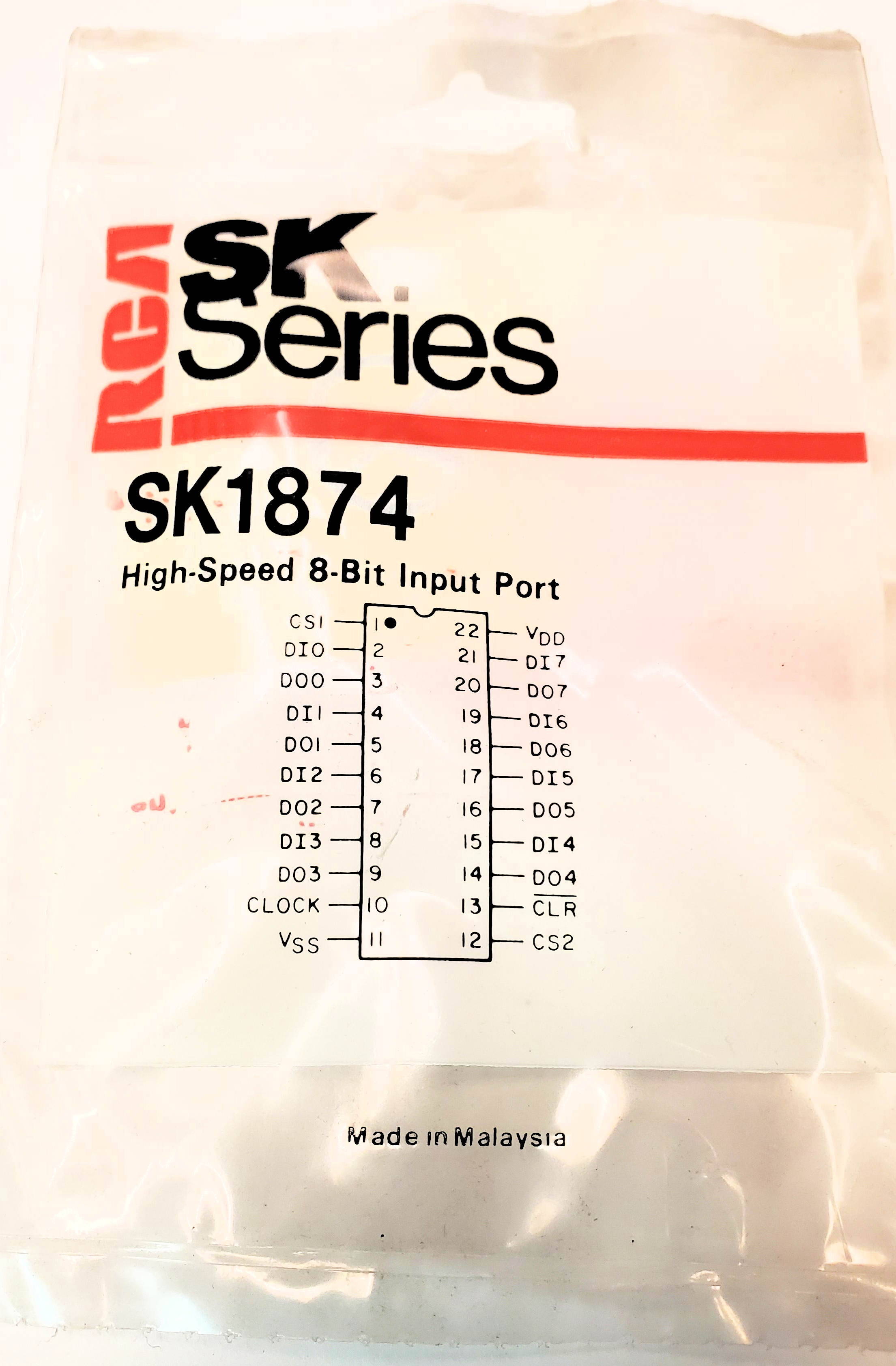 SK1874  "Original" RCA 22P DIP Port AKA CDP1874  IC  1 pc