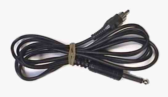 6' Cable 1/4" MONO PLUG TO RCA PLUG