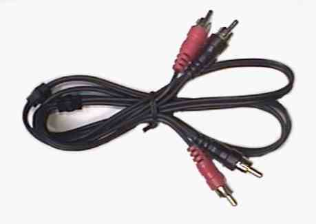 4' GOLD PLATED,2RCA PLUG