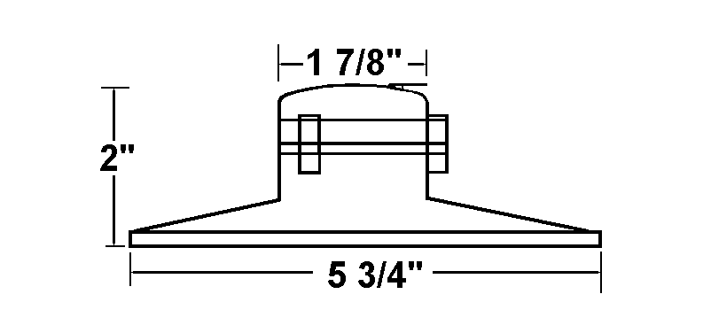 3 1/8"  X  7 5/16"  PIEZO HORN