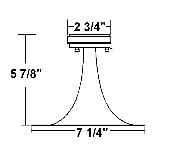 3" X 7"  HORN MIDRANGE 20W 5.6OZ