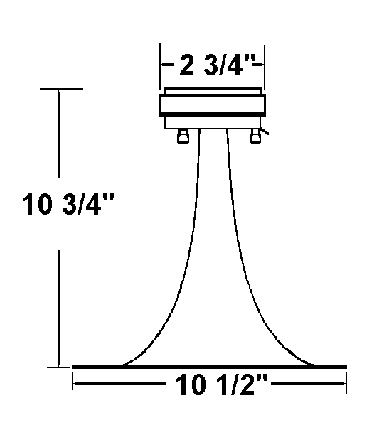 4" X 10"  HORN MIDRANGE 20W 5.6