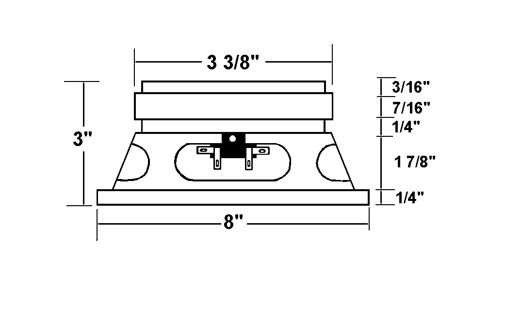 8"  MUSIC SPEAKER 20W 14OZ