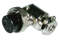 6P1-134  4 PIN Right angle Microphone Connector