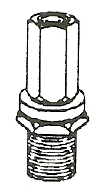 6D1-010  Antenna Stud Mount