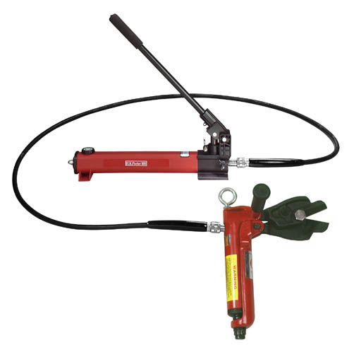 Hand-operated Hydraulic Cutter System for 1 1/4" Iron Gratings