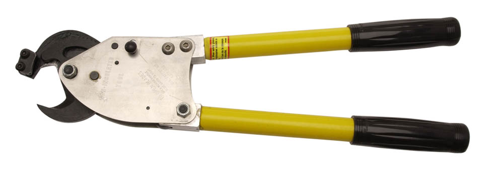 19" Compact Ratcheting Cable Cutter for Cutting Hard Cable