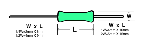 1M    OHM 1/4W METAL FILM RESISTOR