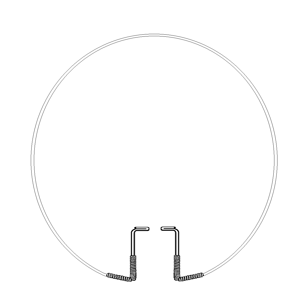 UNIVERSAL UHF Over the Air TV LOOP ANTENNA 5A3-100