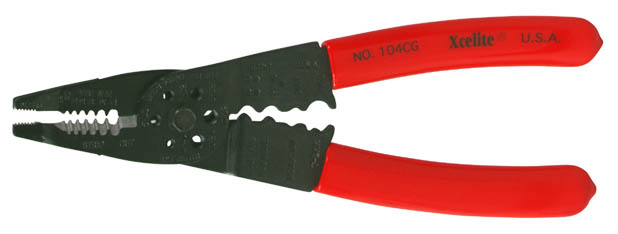 8 1/4" Wire Stripper and Cutter with Cushion Grip Handles