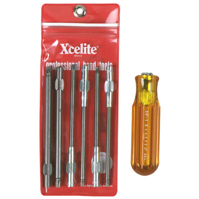 6-piece Series 99® Torx® Screwdriver Blade Kit