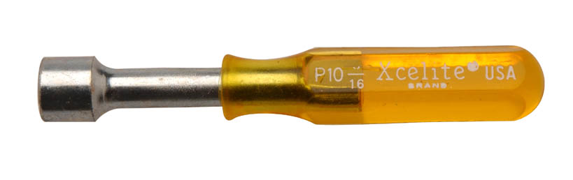 5/16" x 3 1/2" Compact Standard Screwdriver, Amber Handle