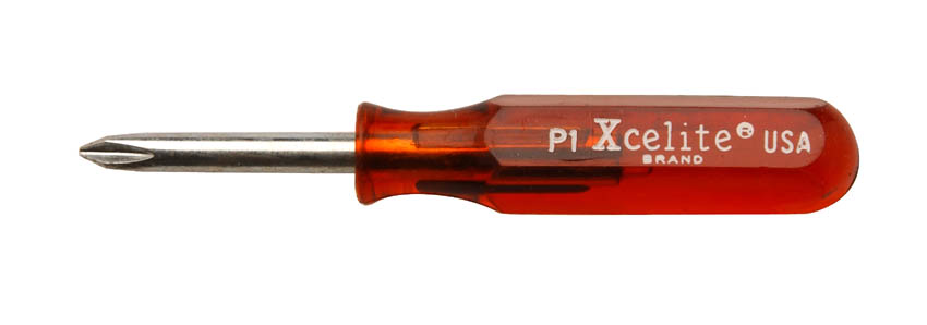 No. 1 x 3 1/2" Compact Phillips® Screwdriver, Brown Handle