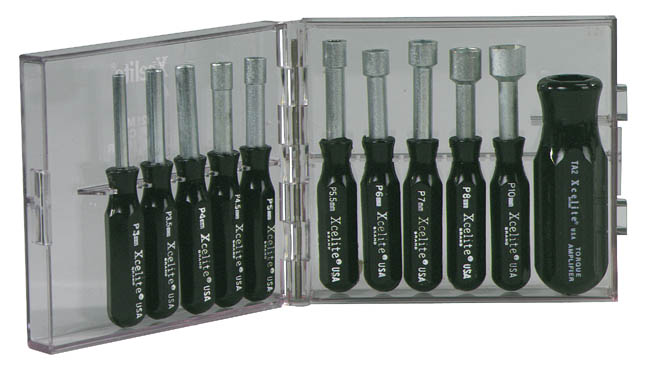 11-Piece Compact Convertible Nutdriver Set - Metric Sizes