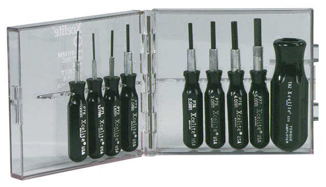 9-Piece Compact Convertible Nutdriver Set - Metric Sizes