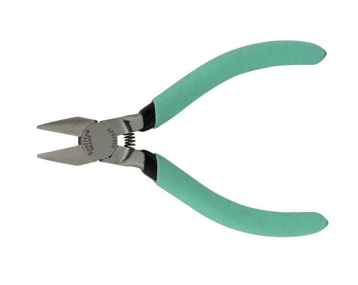 4" Relieved Head Diagonal Cutter with Green Cushion Grips