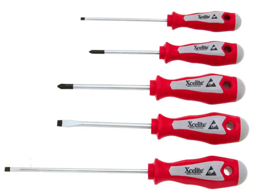 5-Piece Electronic Screwdriver Set, Ergonomic Handle