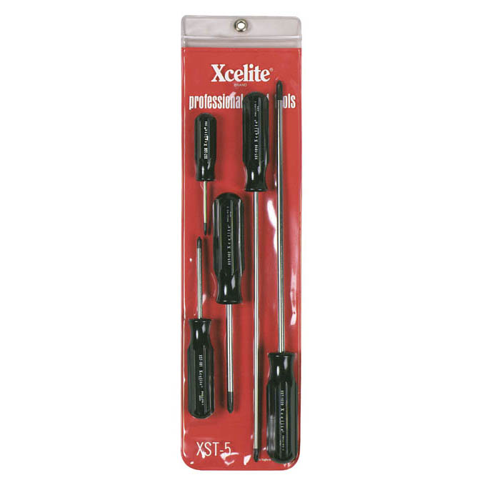 5-Piece Super-tru Tip Screwdriver Set